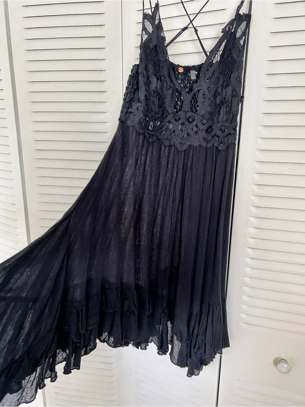 Black Lace Detail Maxi Skirt - Elegant Women's Skirt